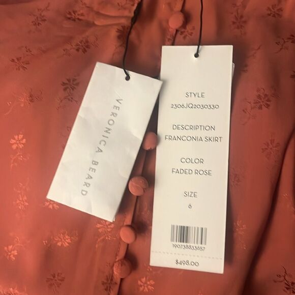 NWT Veronica Beard Franconia Silk Jacquard Skirt size 6 Nordstroms - Picture 3 of 10